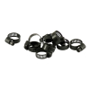 Jagg 3/8" hose clamp, black For use with rubber hose with 1/4" to 3/8"