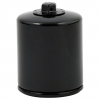 K&N, spin-on oil filter with top nut. Black 84-98 Softail, 80-98 FLT/T