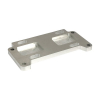 CPV, transmission mount plate aluminum, 3/4 offset 65-85