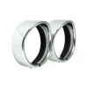 Recessed Trim Rings With Visor. 4.5" Spotlamp. Chrome 62-23 H-D With P