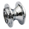 MCS front wheel hub, chrome 08-20 XL (excl. 11-20 XL883L, 883R, 1200X/
