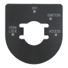 Ignition Switch Decal. Satin Black 03-13 Flt/Touring