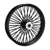 Mcs Radial 48 Fat Spoke Front Wheel 3.50 X 21 Df Black 00-07 Touring (