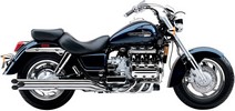 Cobra Exhaust System 2" Drag Pipe Slash Cut Chrome Blvd Drag Pipes Val