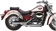 Cobra Exhaust System 2" Drag Pipe Slash Cut Chrome Blvd Drag Pipes Vt7