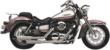 Cobra 2 Into 2 Classic Deluxe Staggered Dual Slash Cut System Chrome D