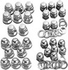 Drag Specialties Head Bolt Set Acorn Chrome Head Bolt Set 48-77 Acorn