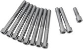 Drag Specialties Chrome Socket-Head Primary Cover Bolt Kit Smooth Sm S