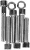 Drag Specialties Chrome Socket-Head Cam Cover Bolt Kit Smooth Sm Sckt