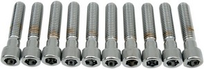 Drag Specialties Socket-Head Bolt 3/8-16X1.75 Knurled Chrome 3/8-16 X