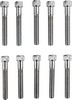 Drag Specialties Socket-Head Bolt 1/4-28X1.75 Knurled Chrome 1/4-28 X