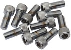 Drag Specialties Socket-Head Bolt 5/16-24X0.75 Knurled Chrome 5/16-24