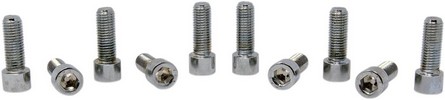 Drag Specialties Socket-Head Bolt 5/16-24X0.875 Smooth Chrome 5/16-24