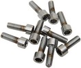 Drag Specialties Socket-Head Bolt 8-32X0.5 Knurled Chrome 8-32 X 1/2 S