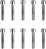 Drag Specialties Socket-Head Bolt 8-32X0.875 Smooth Chrome 8-32 X 7/8