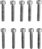 Drag Specialties Socket-Head Bolt 8-32X0.875 Knurled Chrome 8-32 X 7/8