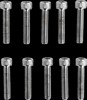 Drag Specialties Socket-Head Bolt 8-32X0.875 Knurled Chrome 8-32 X 7/8