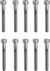 Drag Specialties Socket-Head Bolt 10-24X1.5 Knurled Chrome 10-24 X 1 1