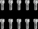 Drag Specialties Socket-Head Bolt 10-32X0.5 Knurled Chrome 10-32 X 1/2