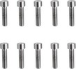 Drag Specialties Socket-Head Bolt 10-32X0.75 Smooth Chrome 10-32 X 3/4