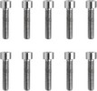 Drag Specialties Socket-Head Bolt 10-32X0.875 Smooth Chrome 10-32 X 7/