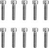 Drag Specialties Socket-Head Bolt 10-32X0.875 Knurled Chrome 10-32 X 7