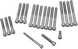 Drag Specialties Chrome Socket-Head Primary/Cam Cover Bolt Kit Smooth