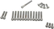 Drag Specialties Chrome Socket-Head Primary/Cam Cover Bolt Kit Knurled