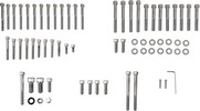 Drag Specialties Chrome Socket-Head Motor Bolt Kit Knurled Sckt Hd Mot