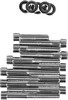 Drag Specialties Chrome Socket-Head Cam Cover Bolt Kit Smooth Cam Cvr
