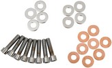 Drag Specialties Chrome Socket-Head Rocker Box Mount Bolt Kit W/ Washe