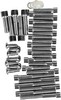 Drag Specialties Chrome Socket-Head Primary/Cam Cover Bolt Kit Smooth
