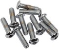 Drag Specialties Button-Head Bolt 1/4-20X0.625 Chrome 1/4-20 X 5/8 But