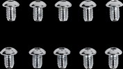 Drag Specialties Button-Head Bolt 5/16-18X0.5 Chrome 5/16-18 X 1/2 But