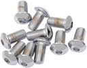 Drag Specialties Button-Head Bolt 3/8-24X1 Chrome 3/8-24 X 1 Butn Hd S