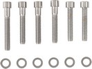 Drag Specialties Chrome Socket-Head Cam Cover Bolt Kit Smooth Smth S-H