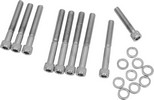 Drag Specialties Chrome Socket-Head Cam Cover Bolt Kit Knurled Sckt Hd