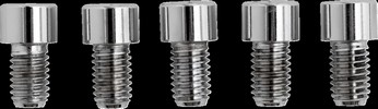 Drag Specialties Socket-Head Bolt 7/16-14X0.75 Smooth Chrome 7/16X14X3