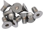 Drag Specialties Flat-Head Bolt 1/4-20X0.625 Chrome 1/4X20X5/8 Chrm Fl