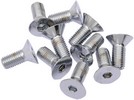 Drag Specialties Flat-Head Bolt 5/16-24X1 Chrome 5/16X24X1 Chr Flat He