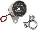 Drag Specialties 2.4" Mechanical Speedometer 2240:60 Chrome Black Face