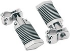 Drag Specialties Footpeg Flat W/ Clamp 1" Flat Footpegs W/ Orings