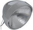 Drag Specialties Headlight 6.5" W/ Visor Grooved Chrome 60/55W 6 1/2 H
