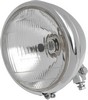 Drag Specialties Headlight 6.5" Chrome Bottom-Mount 55/100W Custom 6 1