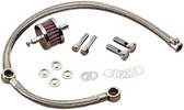 Drag Specialties Braided Hose Crankcase Breather Kit Ss Breather F/93-