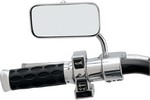 Drag Specialties Mirror Rectangular 2"X4.25" W/ Adjustable Stem Chrome