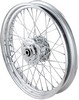 Drag Specialties Front Wheel 19"X2.5 Dual-Disc Laced Chrome 19 Chrome
