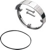 Drag Specialties Front/Rear Die-Cast Turn Signal Visor Chrome Visor Tr