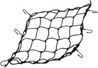 Emgo Cargo Net Super Net-Black 38Cm X 38Cm