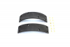Front Brake Shoe Linings with Rivets 64-72 XL/FX